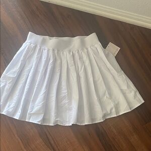New Chic White Pleated Mini Skirt if it were me! Size L